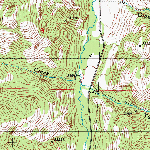 Topographic Map of Cache Creek, WA