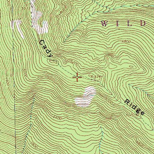 Topographic Map of Cady Ridge, WA