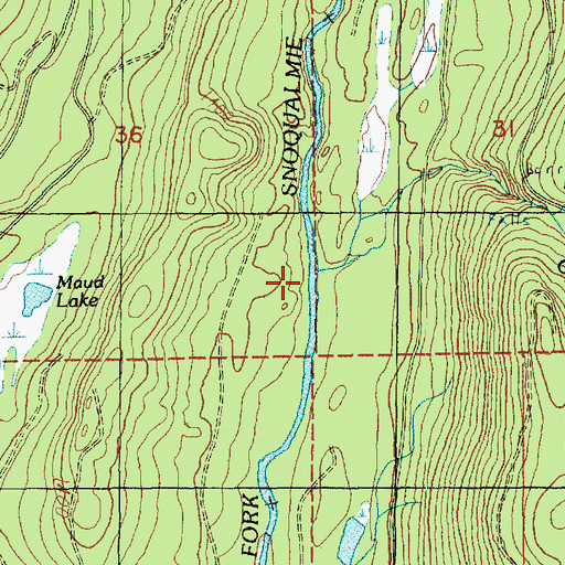 Topographic Map of Calligan Creek, WA