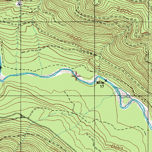 Topographic Map of Camp Comfort Shelter (historical), WA