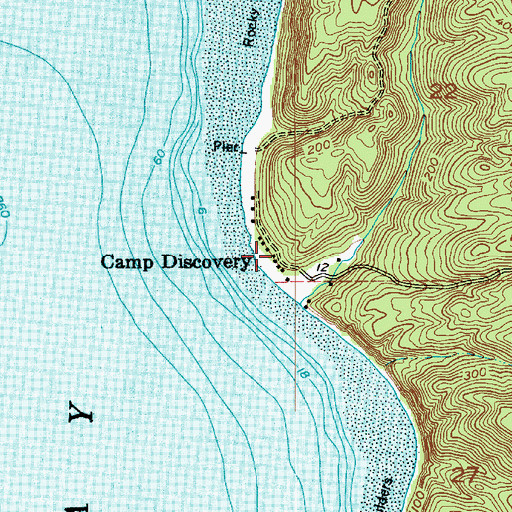 Topographic Map of Camp Discovery, WA