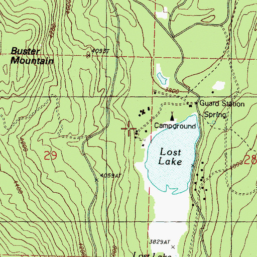 Topographic Map of Camp Tokiwanee, WA