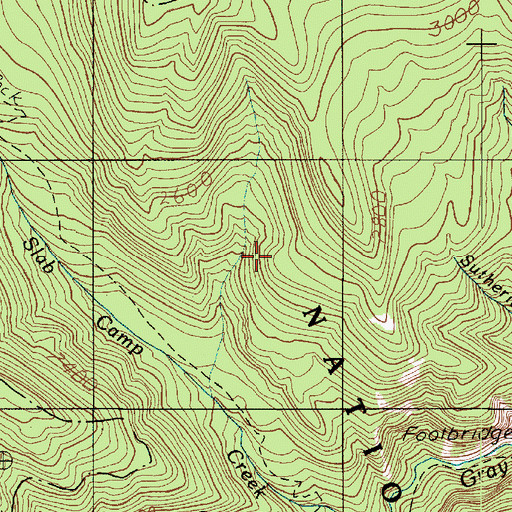 Topographic Map of Camp Tony (historical), WA