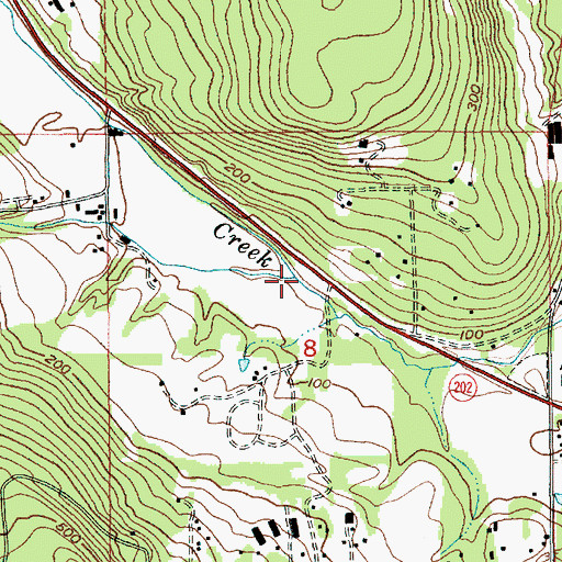 Topographic Map of Canyon Creek, WA