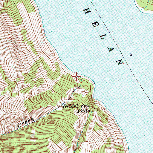 Topographic Map of Canyon Creek, WA