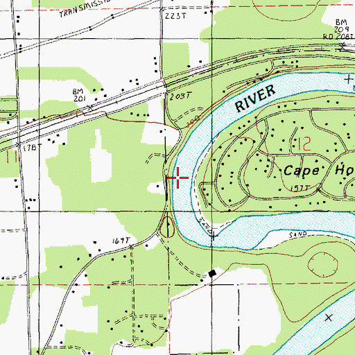 Topographic Map of Cape Horn, WA