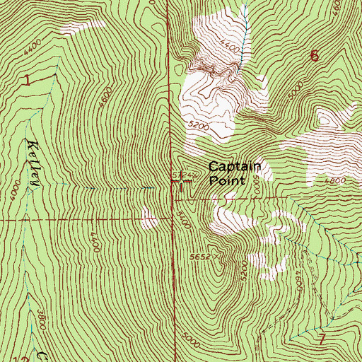 Topographic Map of Captain Point, WA