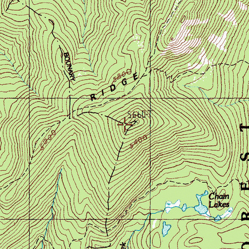 Topographic Map of Carlton Ridge, WA