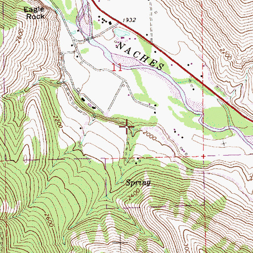 Topographic Map of Carmack Canyon, WA
