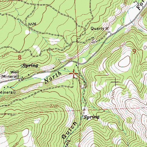Topographic Map of Carpenter Gulch, WA