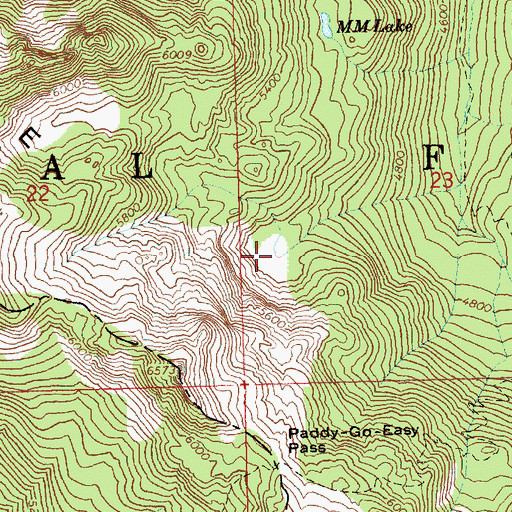 Topographic Map of Carrie Lake, WA