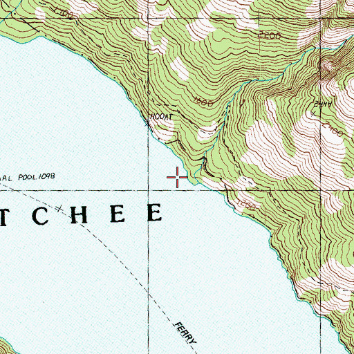 Topographic Map of Cascade Creek, WA