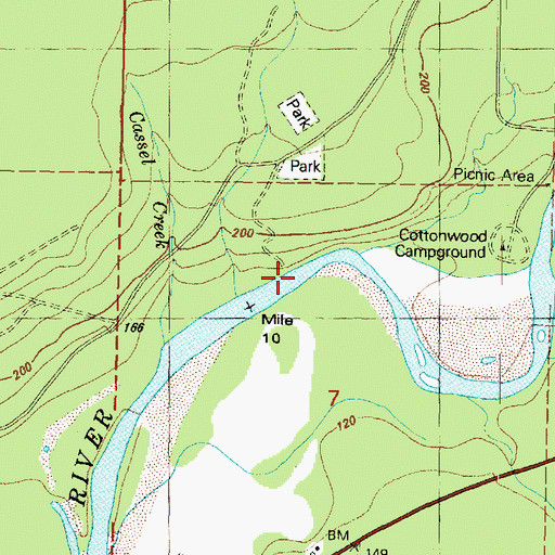 Topographic Map of Cassel School, WA