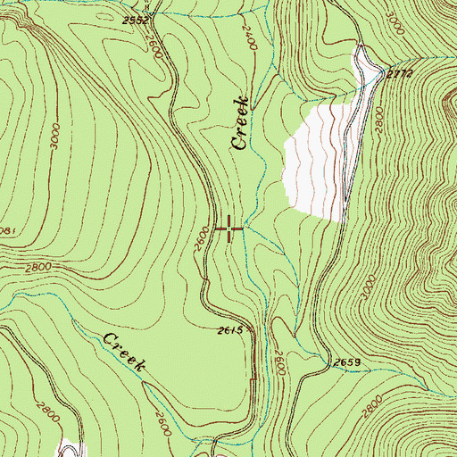 Topographic Map of Cato Creek, WA