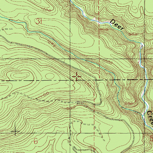 Topographic Map of Cavanaugh-Oso Truck Trail, WA