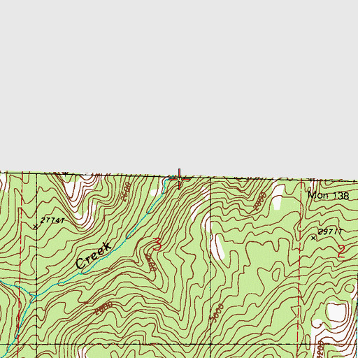 Topographic Map of Cedar Creek, WA