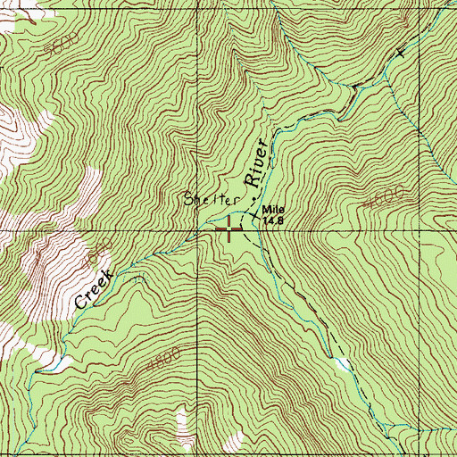 Topographic Map of Cedar Creek, WA