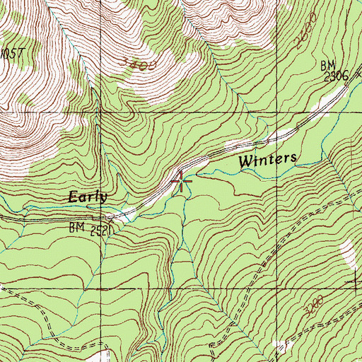 Topographic Map of Cedar Creek, WA