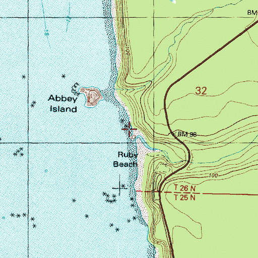 Topographic Map of Cedar Creek, WA