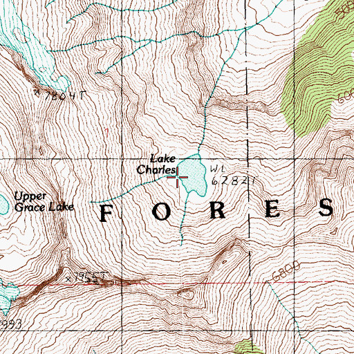 Topographic Map of Lake Charles, WA