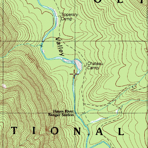 Topographic Map of Chateau Camp, WA