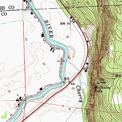 Topographic Map of Cherry Creek, WA