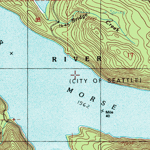 Topographic Map of Chester Morse Lake, WA