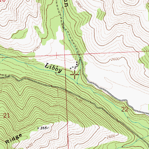 Topographic Map of Chicamun Canyon, WA