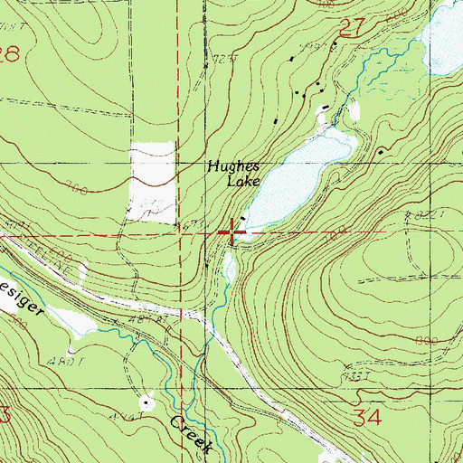 Topographic Map of Chief Seattle Boy Scout Reservation, WA