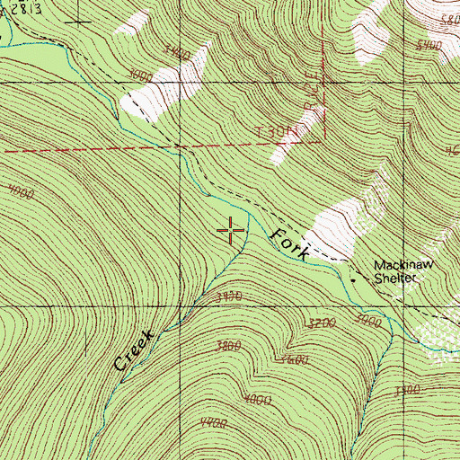 Topographic Map of Chikamin Creek, WA