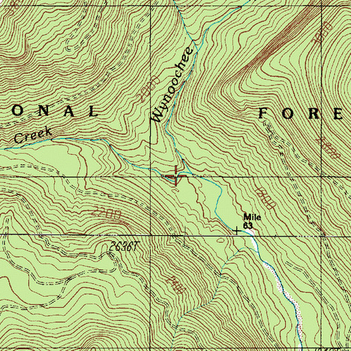 Topographic Map of Chikamin Creek, WA