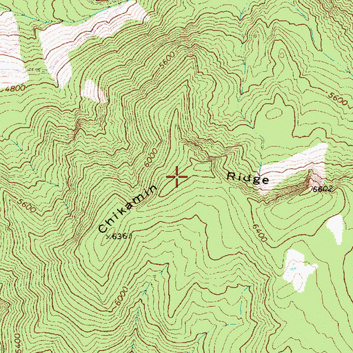 Topographic Map of Chikamin Ridge, WA