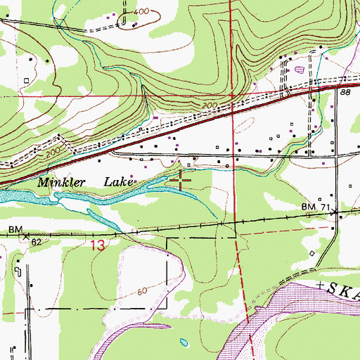 Topographic Map of Childs Creek, WA