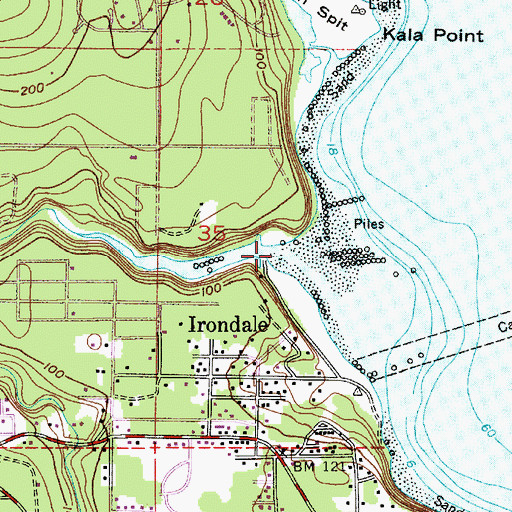 Topographic Map of Chimacum Creek, WA