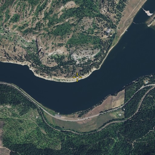 Aerial/Satellite Image of China Bend, WA