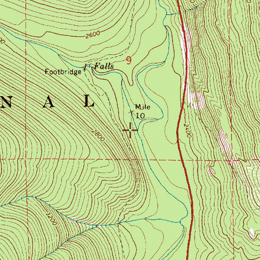 Topographic Map of Chinook Creek, WA