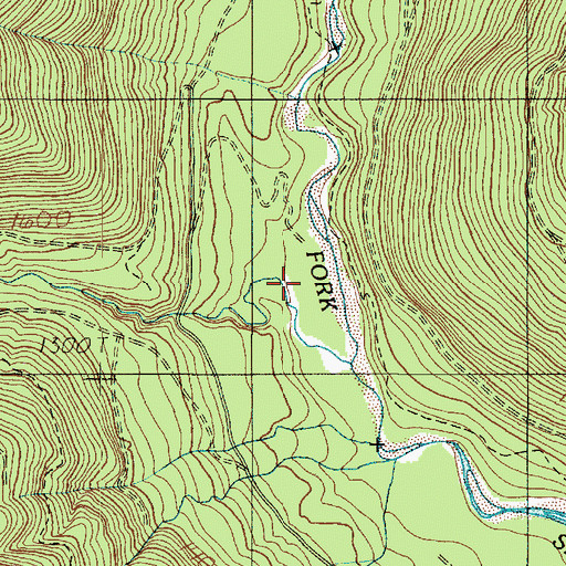 Topographic Map of Church Creek, WA