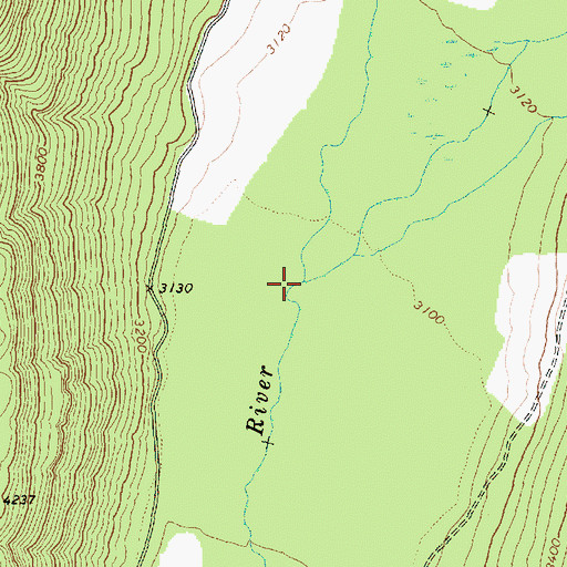 Topographic Map of Cispus River, WA