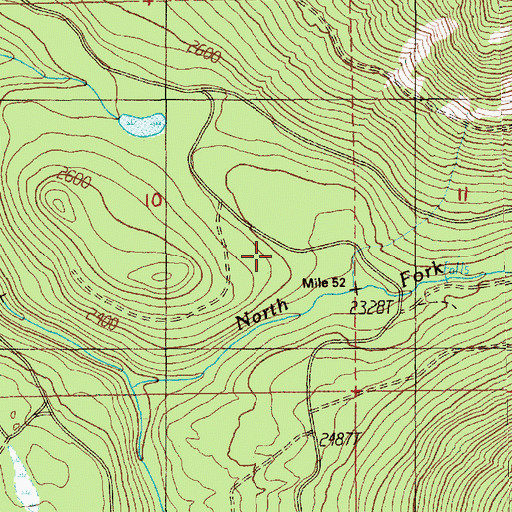 Topographic Map of City Cabin, WA
