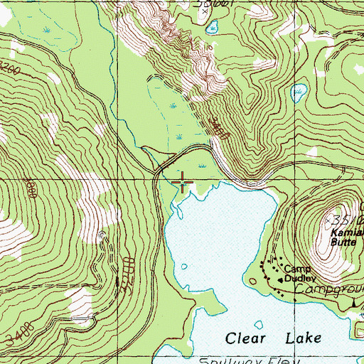 Topographic Map of Clear Creek, WA