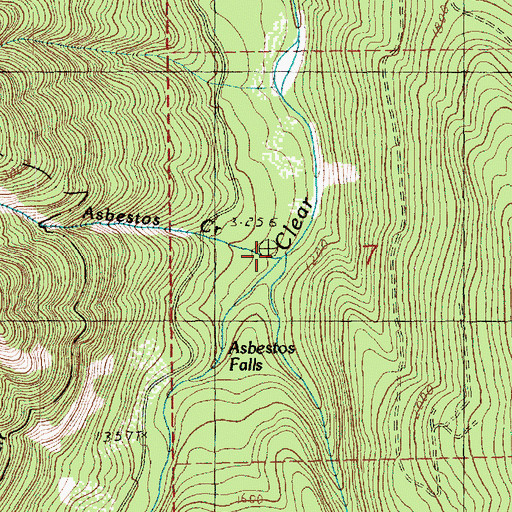 Topographic Map of Clear Creek, WA