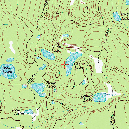 Topographic Map of Clear Lake, WA