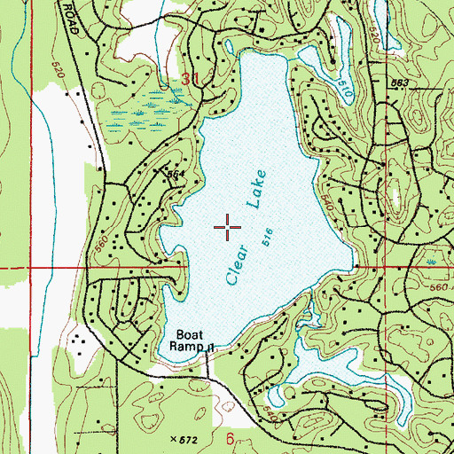 Topographic Map of Clear Lake, WA