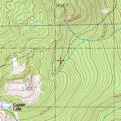 Topographic Map of Clear Lost Trail, WA