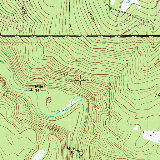 Topographic Map of Clink Trail (historical), WA