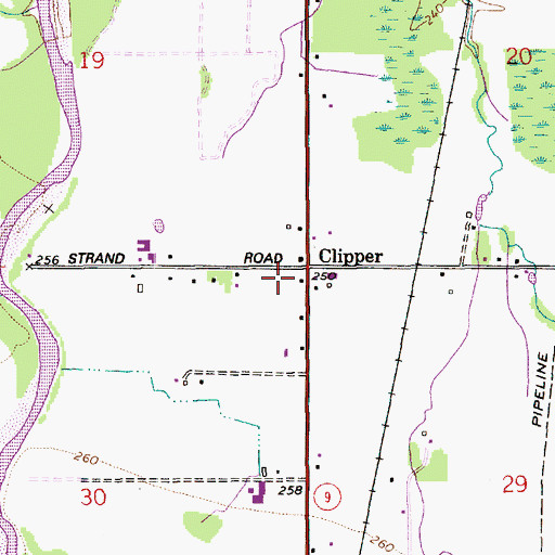 Topographic Map of Clipper, WA