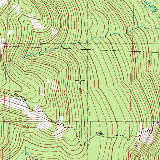 Topographic Map of Clutch Trail, WA
