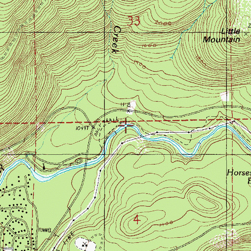 Topographic Map of Coal Creek, WA