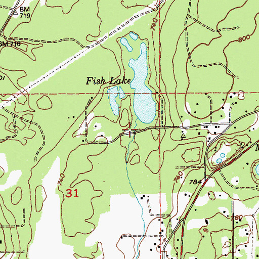 Topographic Map of Coal Creek, WA
