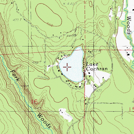 Topographic Map of Lake Cochran, WA